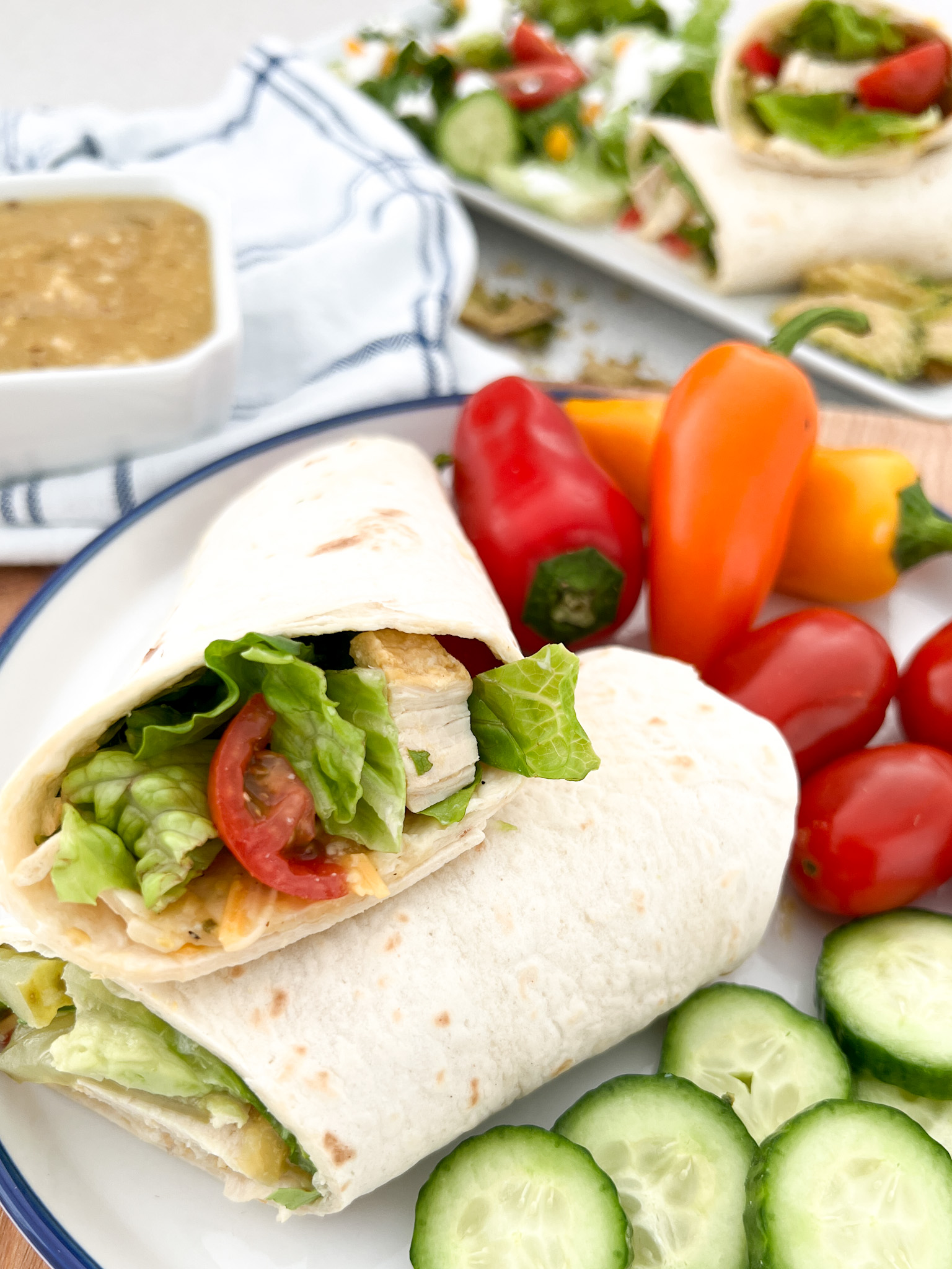 Honey Mustard Chicken Wraps